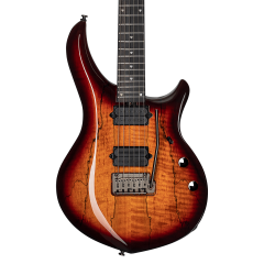 Sterling MAJ200-XSM, John Petrucci Majesty Signature, micros Di Marzio, Blood Orange Burst  - Vue 2