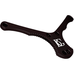 BG Cordon cuir Zen blanc écarteur noir pour saxo - Mousqueton métal - Vue 2