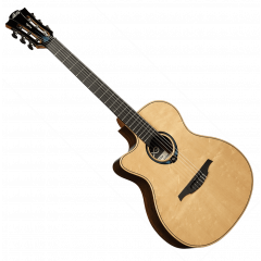 Lâg TNLHV30ACE HyVibe 30 Nylon Gaucher Auditorium Cutaway Electro - Vue 2