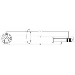 Cordial Câble audio XLR femelle/jack symétrique 10 m - Vue 2