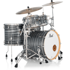 Pearl Masters Maple Gume Rock 22" 4 fûts GyroLock L Rod Custom Black Oyster Swirl - Vue 2