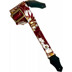 GET'M GET'M Sangle 2" Metal Rose Burgundy - Vue 2