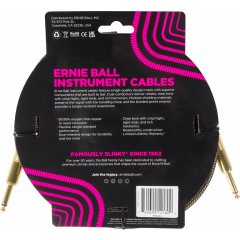 Ernie Ball Cables instrument gaine tissée jack/jack 3m Pay Dirt - Vue 2