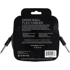Ernie Ball Câbles instrument Flex jack/jack 6m noir - Vue 2