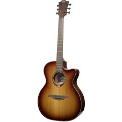 Lâg Édition Limitée Tramontane 118 Auditorium Bevel Cutaway Électro Brown Shadow - Vue 2