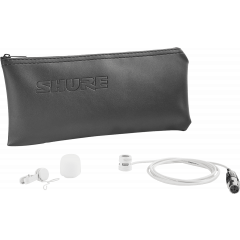 Shure Micro cravate compact blanc supercardioïde - connecteur TQG - Vue 2