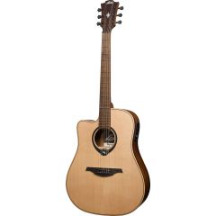 Lâg HyVibe 10 Dreadnought Gaucher Pan Coupé Smart Guitar - Vue 2