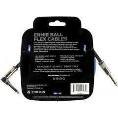 Ernie Ball Câbles instrument Flex jack/jack coudé 3m bleu - Vue 2