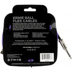 Ernie Ball Câbles instrument Flex jack/jack coudé 6m violet - Vue 2