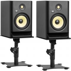 Gator Frameworks Stand enceinte monitoring de bureau base plate - Vue 2