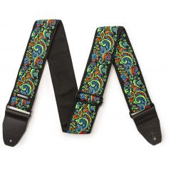 Dunlop Jimi Hendrix Blacklight Love Drops Blue Strap - Vue 2