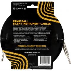 Ernie Ball Câbles instrument classic Silent jack/jack 6m noir - Vue 2