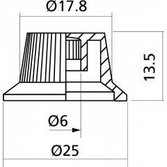 Yellow Parts Boutons de potentiomètre type Stratocaster® blanc - lot de 3 - Vue 2