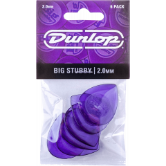 Dunlop Big Stubby 2,00mm sachet de 6 - Vue 1
