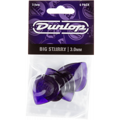 Dunlop Big Stubby 3,00mm sachet de 6 - Vue 1