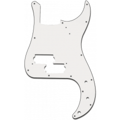 Yellow Parts Pickguard precision bass® blanc - Vue 1