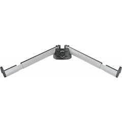 K&M 18866 Bras inclinés "Spider Pro" argent - Vue 1