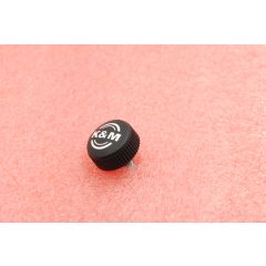 K&M KNURLED SCREW WITH K&M LOGO - Vue 1