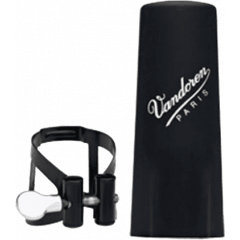 Vandoren Ligature M/O noire clarinette Sib + couvre-bec plastique - Vue 1