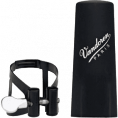 Vandoren Ligature M/O noire clarinette Mib + couvre-bec plastique - Vue 1
