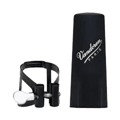 Vandoren Ligature M/O noire clarinette alto + couvre-bec plastique - Vue 1