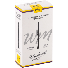 Vandoren Anches clarinette Sib White Master Traditional force 2,5 - Vue 1