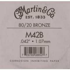 C.F. Martin & Co Corde acoustique filée bronze tirant 42 (unité) - Vue 1