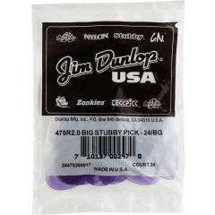 Dunlop Big Stubby 2,00mm sachet de 24 - Vue 1