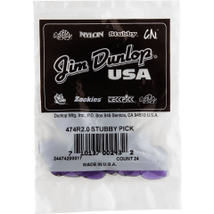 Dunlop Stubby Jazz 2,00mm sachet de 24 - Vue 1