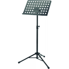 K&M Pupitre d'orchestre pliable noir plateau perforé - Vue 1