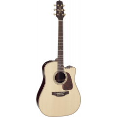 Takamine P5DC Dreadnought, cutaway électro-acoustique, Natural Gloss - Vue 1