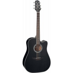 Takamine GD30CE-BLK Dreadnought, cutaway électro-acoustique, Black - Vue 1