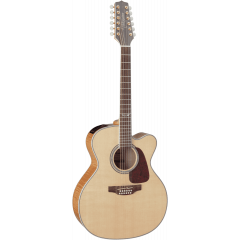 Takamine GJ72CE-12NAT Jumbo, cutaway électro-acoustique, 12 cordes, Natural - Vue 1