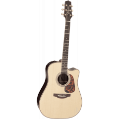 Takamine P7DC Dreadnought, cutaway électro-acoustique, Natural Gloss - Vue 1