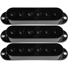 Seymour Duncan Jeu de 3x Capots Strat black (sans logo) - Vue 1