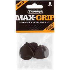 Dunlop Max Grip Jazz III carbon fiber sachet de 6 - Vue 1