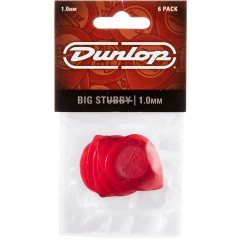 Dunlop Big Stubby 1,00mm sachet de 6 - Vue 1
