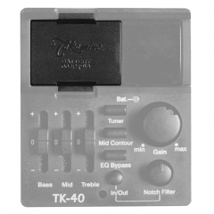 Takamine TPR-TP4 - Bloc pile pour préamplis séries TP et TK - Vue 1
