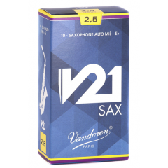 Vandoren Anches saxophone alto V21 force 2,5 - Vue 1