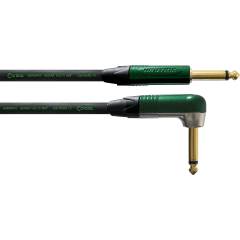 Cordial Câble guitare jack droit/coudé 6 m vert - Vue 1