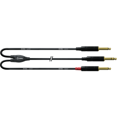 Cordial Câble Y bretelle jack stéréo/2 jack mono 3 m - Vue 1