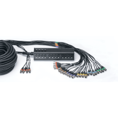 Cordial Boîtier de scène 24 entrées 4 sorties XLR câble 30 m - Vue 1