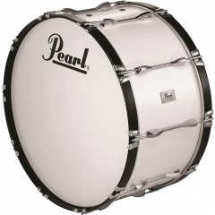 Pearl Grosse caisse marching competitor 28x14" Pure White - Vue 1
