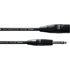 Cordial Câble audio XLR mâle/jack stéréo 1,5 m - Vue 1