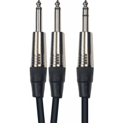 Yellow Cable Cordon 2 jack mono jack stéréo 6 m - Vue 1