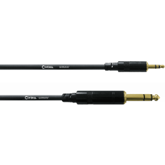 Cordial Câble audio stéréo minijack/jack 1,5 m - Vue 1