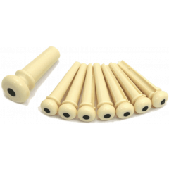 C.F. Martin & Co Set de chevilles blanches, point noir - Vue 1