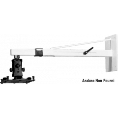 Euromet Support mural de vidéoprojecteur blanc 45 kg - Vue 1