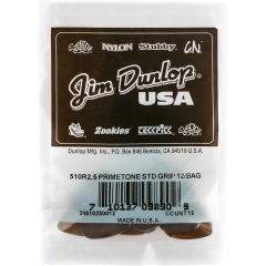 Dunlop Primetone Standard Grip 2,50mm sachet de 12 - Vue 1