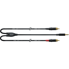 Cordial Câble Y bretelle minijack/2 Rca longs 1,5 m - Vue 1